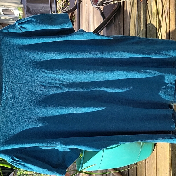 Teal beaded Tee 1X - Picture 6 of 7